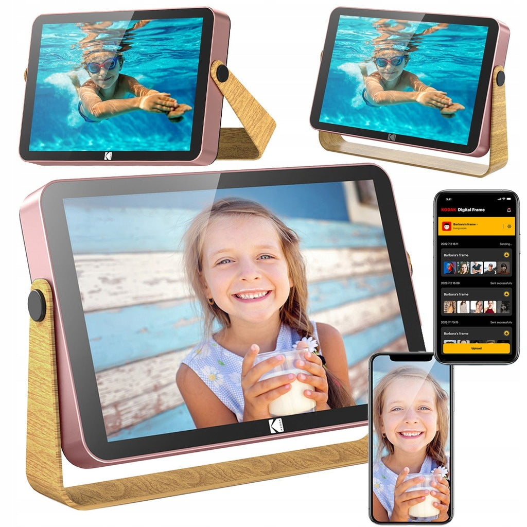 KODAK skaitmeninis nuotraukų rėmelis su jutikliniu ekranu, nuotraukoms ir vaizdo įrašams, 10,1 colio