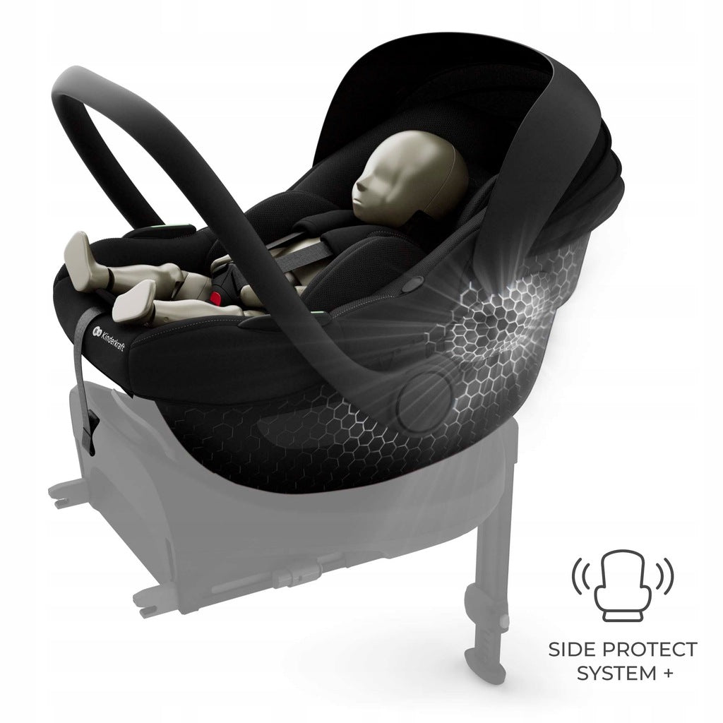 Kinderkraft I-LITE automobilinė kėdutė kūdikiams, 40-87 cm, 0-13 kg, juoda