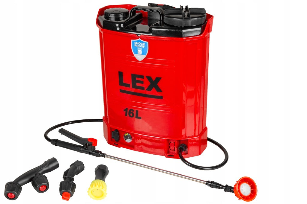 16L akumuliatorinis purkštuvas su plačiu antgaliu