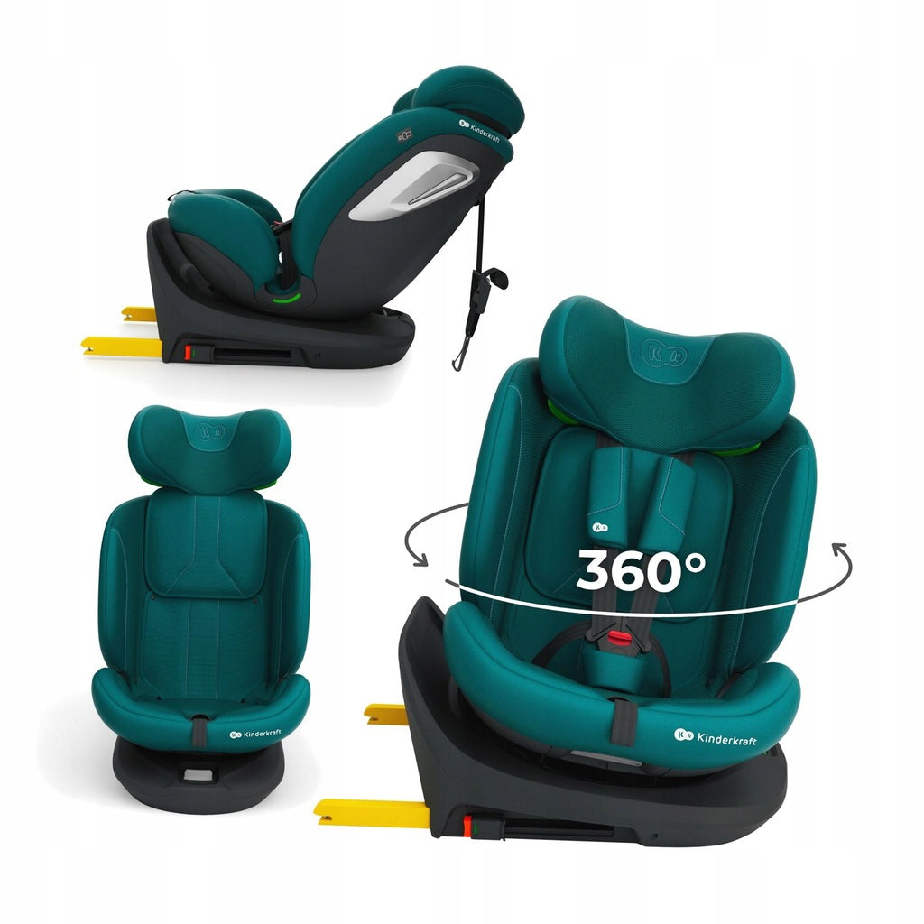 KINDERKRAFT pasukama automobilinė kėdutė I-GROW 2 PLUS ISIZE ISOFIX 0-36 KG