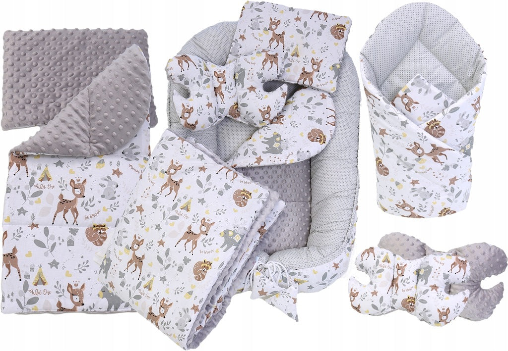 Imiku pesapesa "Minky" komplekt XXL "BabyMam" 7 osa