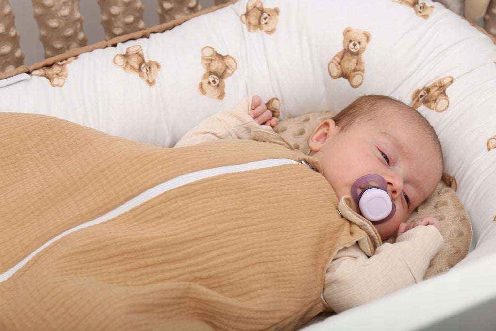 Bērnu ligzda-kokons "Minky" XXL komplekts "BabyMam", 7 daļas