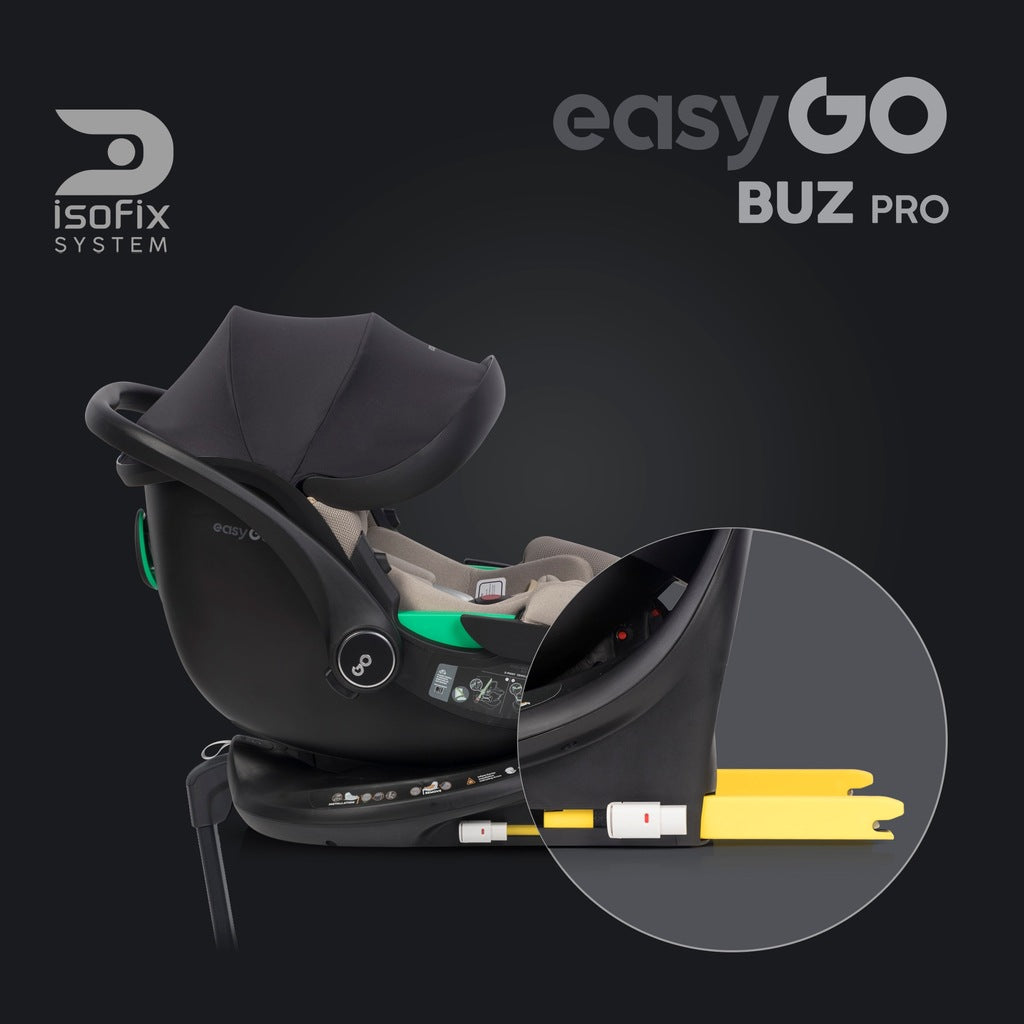 BUZ PRO autokrēsliņš ar grozāmu ISOFIX bāzi I-SIZE 0-13 KG 0-87 CM RWF