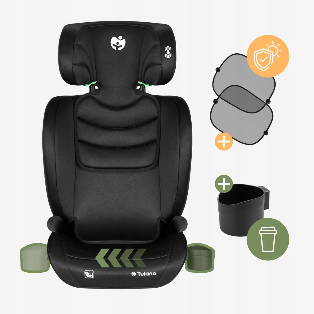 Automobilinė kėdutė 15-36 kg TULANO i-Size 2-in-1 atrama 100-150 cm