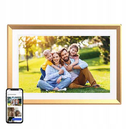 Skaitmeninis nuotraukų rėmelis, 10,1 colio, lietimui jautrus ekranas, 32 GB, su WiFi garsiakalbiais