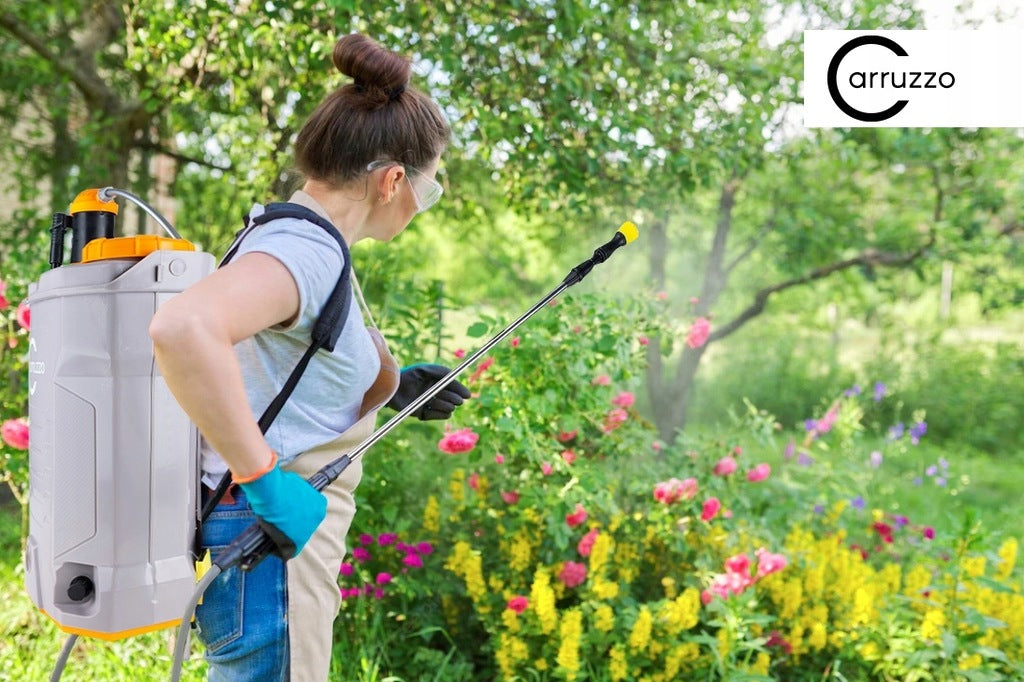 16L kuprinės tipo purkštuvas su elektriniu akumuliatoriaus slėgio reguliuojamais purkštukais