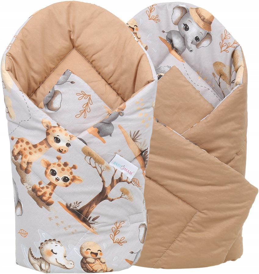 Bērnu ligzda-kokons "Minky" XXL komplekts "BabyMam", 7 daļas