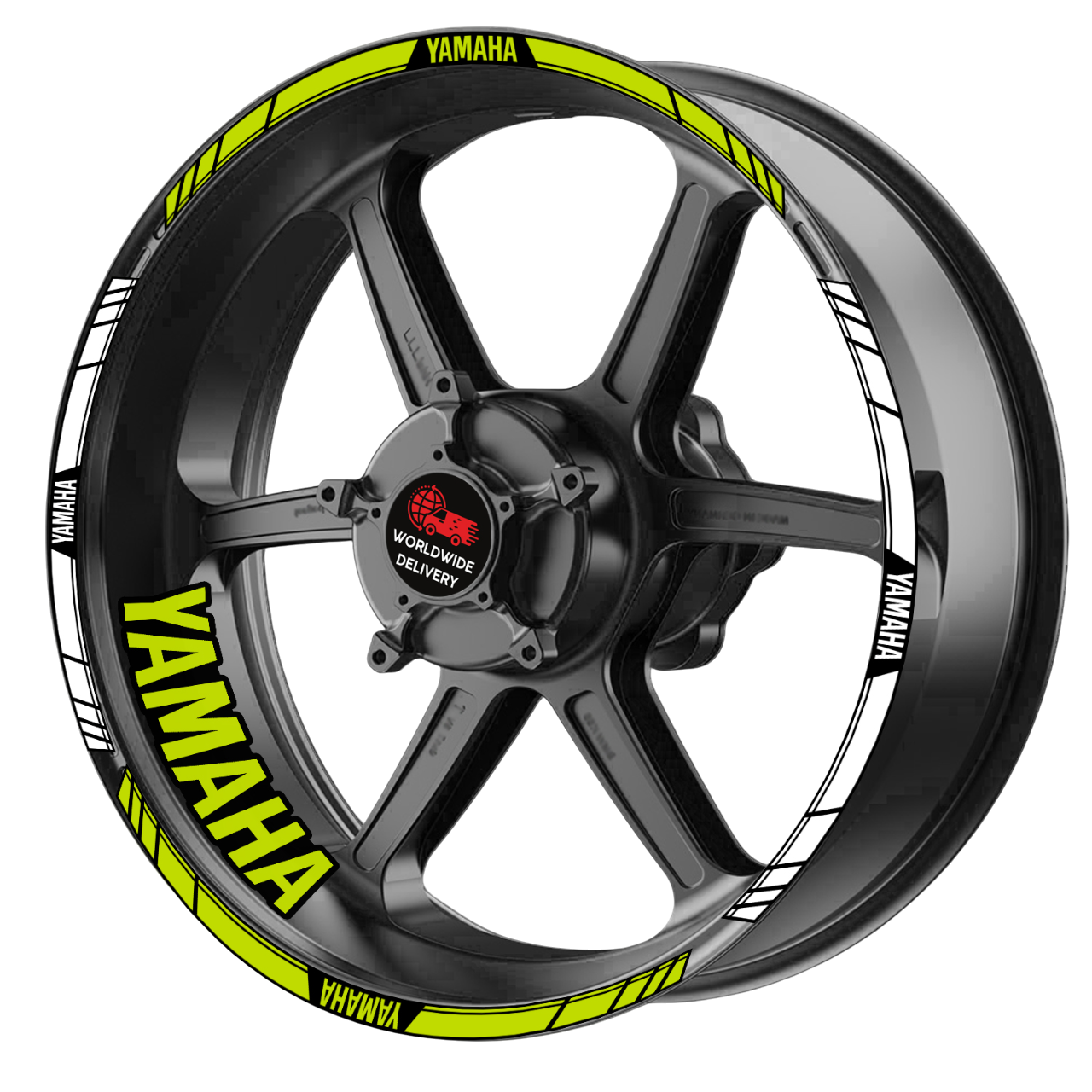 Yamaha motociklo ratlankių lipdukai rinkinukas